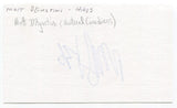 Matt D'Agostini Signed 3x5 Index Card Autographed Hockey Montreal Canadiens