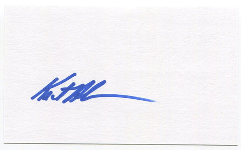 Kent Anderson Signed 3x5 Index Card Autographed Signature MLB Anaheim Angels