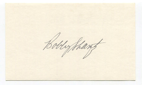 Bobby Shantz Signed 3x5 Index Card Autographed MLB Baseball New York Yankees