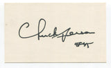 Chuck Person Signed 3x5 Index Card Autographed Basketball Seattle Supersonics