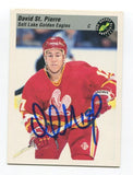 1993 Pro Prospects David St. Pierre Signed Card Hockey Autograph AUTO #108
