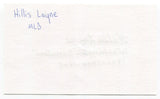 Hillis Layne Signed 3x5 Index Card Autographed Senator MLB Baseball Senators