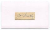 Joe Schultz Signed Cut Index Card Autographed Baseball MLB Pittsburgh Pirates