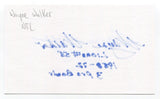 Wayne Walker Signed 3x5 Index Card Autograph Football NFL Detroit Lions Pro Bowl