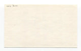 Larry Jansen Signed 3x5 Index Card Baseball Autographed Signature