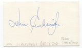 John Schlesinger Signed 3x5 Index Card Autographed Director Midnight Cowboy