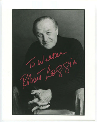 Robert Loggia Signed 8x10 Photo Vintage Autographed Signature Actor