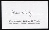 Richard H. Truly Signed 3x5 Index Card Signature Autographed NASA Astronaut