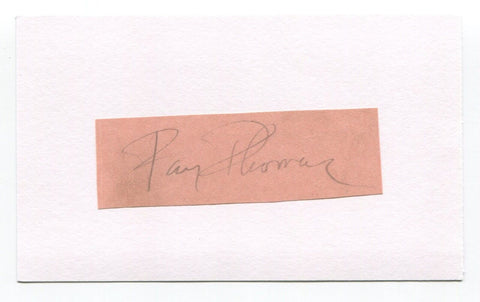 Ray Thomas Signed Cut Index Card Autographed Baseball MLB Brooklyn Dodgers