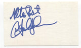 C. David Johnson Signed 3x5 Index Card Autograph Signature Actor Street Legal