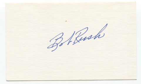 Bob Rush Signed 3x5 Index Card Baseball Autographed Signature Chicago Cubs