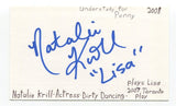 Natalie Krill Signed 3x5 Index Card Autograph Actress Orphan Black The Next Step