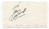 Johnny Wright Signed 3x5 Index Card Autographed Signature Singer Songwriter