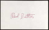 Red Buttons Signed Index Card Signature Vintage Autographed AUTO 