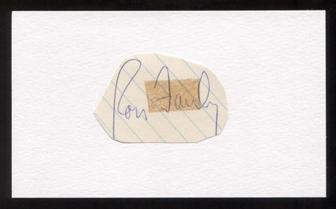 Ron Fairly Signed Cut Autographed Index Card Circa 1962 Baseball Signature