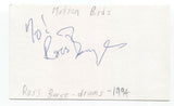 The Mutton Birds - Ross Burge Signed 3x5 Index Card Autographed Signature