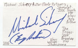 Michael Siberry Signed 3x5 Index Card Autographed Signature Actor