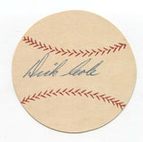 Dick Cole Signed Paper Baseball Autographed Signature Pittsburgh Pirates