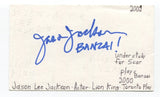 Jason Lee Jackson Signed 3x5 Index Card Autograph Actor Lion King Play