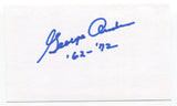 George Andrie Signed 3x5 Index Card Autographed Dallas Cowboys Super Bowl VI