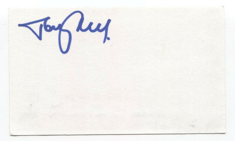 Tony Nardi Signed 3x5 Index Card Autographed Actor Director Playwright Signature