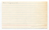 Ken Aspromonte Signed Index Card Autographed Baseball MLB Boston Red Sox