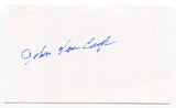 Johnny Van Cuyk Signed 3x5 Index Card Autograph Baseball 1947 Brooklyn Dodgers