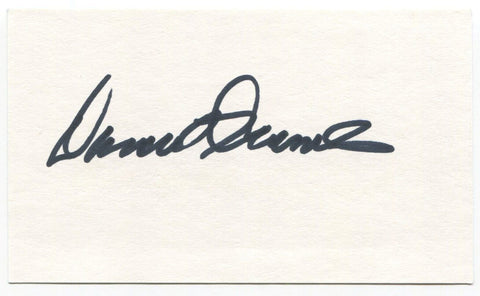 Darold Knowles Signed 3x5 Index Card Autographed MLB Baseball Oakland Athletics