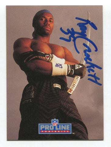 1992 Pro Line Portraits Ray Crockett Signed Card Football Autograph NFL AUTO 423