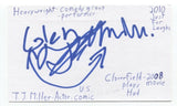 T.J. Miller Signed 3x5 Index Card Autographed Signature Deadpool Silicon Valley