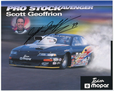 Scott Geoffrion Signed 8x10 inch Photo NASCAR Racing Race Car Driver