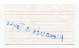 Alexandria Taylor Signed 3x5 Index Card Autographed Actress Evita