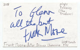 Frank Moore Signed 3x5 Index Card Autograph Signature Actor Giant Mine