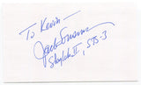 Jack Lousma Signed 3x5 Index Card Autographed Space NASA Astronaut