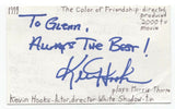 Kevin Hooks Signed 3x5 Index Card Autographed Signature Actor Director