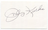 Johnny Kuck Signed 3x5 Index Card Autographed Baseball MLB New York Yankees