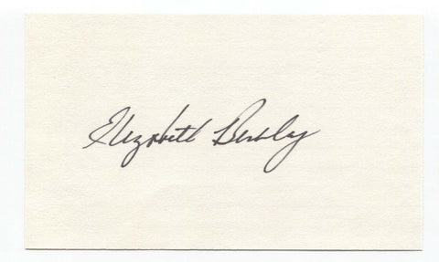 Elizabeth Berkley Signed 3x5 Index Card Autographed Signature Saved By The Bell