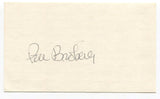 Pete Broberg Signed 3x5 Index Card Autographed MLB Baseball Texas Rangers
