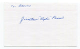 Clyde Parris Signed 3x5 Index Card Autographed Baseball Yankees Negro League