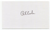 Richard E. Cole Signed 3x5 Index Card  Autographed WWII Doolittle Raiders