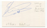 Efthimis Bakatsias Signed 3x5 Index Card Autographed Basketball Greece