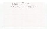 Bill Tremel Signed 3x5 Index Card Autograph Baseball MLB 1954 Debut Chicago Cubs