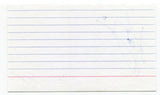 Kevin Quinn Signed 3x5 Index Card Autographed Signature NHL Sportscaster