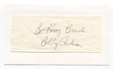 Bobby Anderson Signed Cut Index Card Autographed Football NFL Denver Broncos