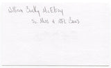 Bucky McElroy Signed 3x5 Index Card Autographed Football Southern Miss Chicago