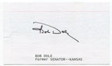 Bob Dole Signed 3x5 inch Index Card Autographed Signature Politician