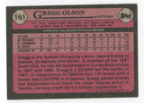 1989 Topps Gregg Olson Signed Baseball Card Autographed AUTO #161