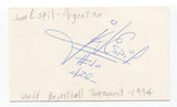 Juan Alberto Espil Signed 3x5 Index Card Autographed Basketball Argentina