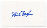 Phil Roof Signed 3x5 Index Card Autographed MLB Baseball Milwaukee Brewers