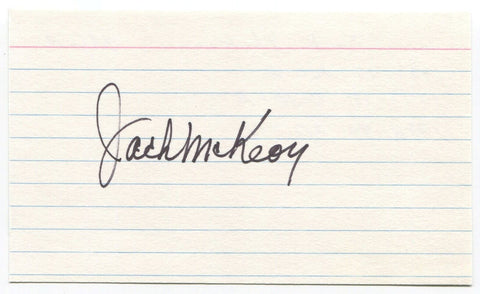 Jack McKeon Signed 3x5 Index Card Autographed MLB Baseball 2003 Florida Marlins